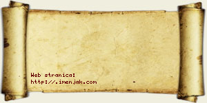 Tomanija Debeljak vizit kartica